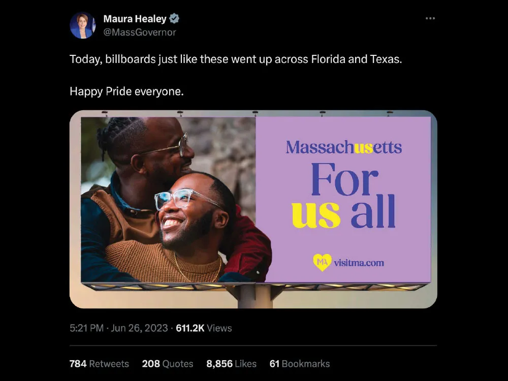 Healey sends a message to Florida and Texas LGBTQs