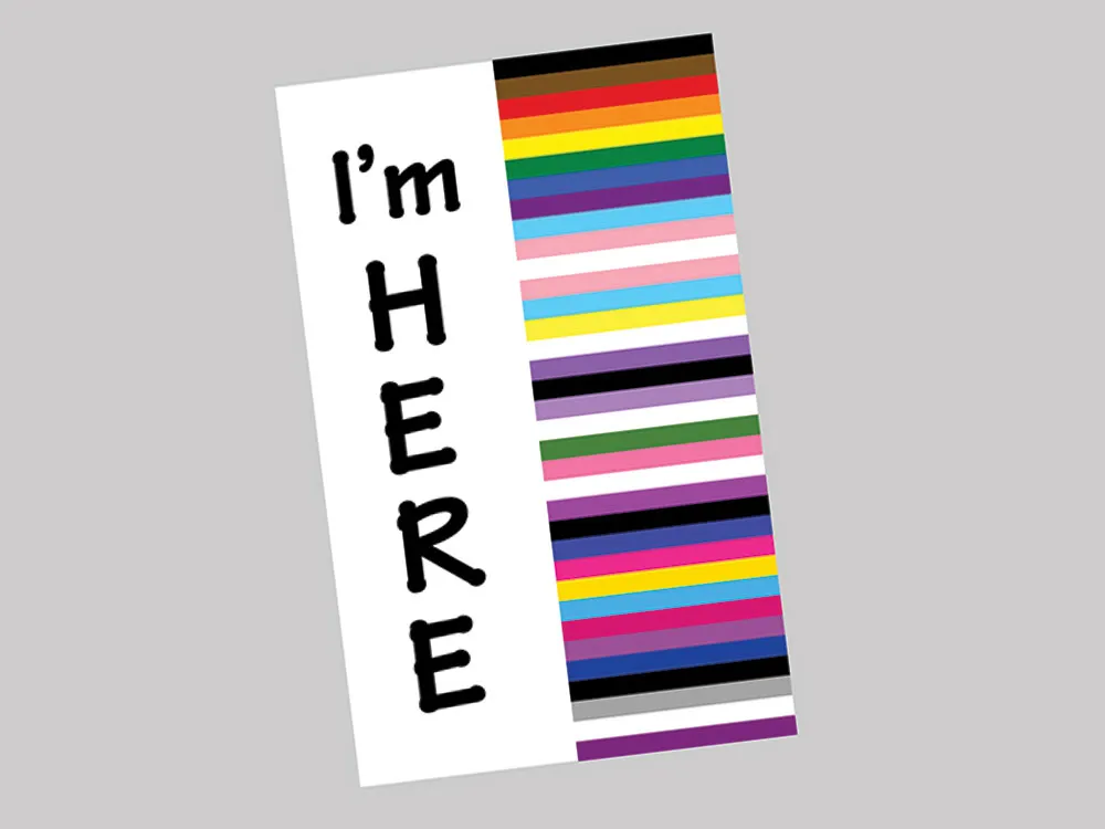 Back To School Im HERE Badge Easily Identifies Safe and Supportive Educators