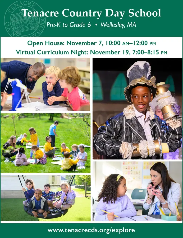 Get to Know Tenacre Country Day School: Open House - November 7 and Virtual Curriculum Night - November 19